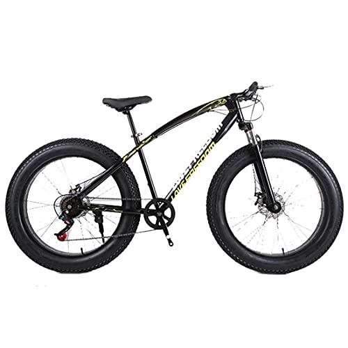 Fat Tyre Bike : JUUY Outdoor Sports Fat Bike, 26 Inches Snow Mountain Bike 24 Speed Variable Speed Cross Country 4.0 Big Tires Adult Outdoor Riding.