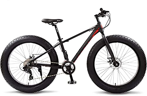 Fat Tyre Bike : JYTFZD WENHAO Mountain Bike, Road Bikes Bicycles Full Aluminium Bicycle 26 Snow Fat Tire 24 Speed Mtb Disc Brakes, for Urban Environment and Commuting To and From Get Off Work