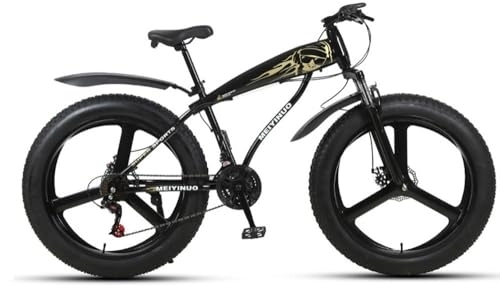 Fat Tyre Bike : Kcolic 26Inch Mountain Bike Variable 21 Speed Bike, 4.0 Wide Tire Snow ATV All Terrain Sport Commuter Bicycle Lightweight and Shock D, 26inch
