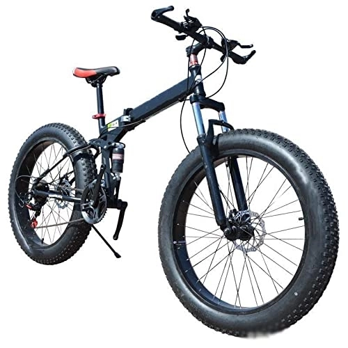 Fat Tyre Bike : KDHX 20 Inch Mountain Bike Fat Tire High Carbon Steel Tailless Frame Multiple Colors for Adult Men Bicycle Outdoor Sports and Commuting (Size : 26 inches)