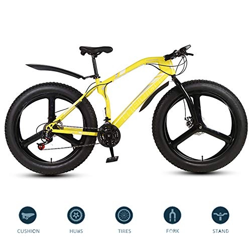 Fat Tyre Bike : LDLL Mountain Bike 26 Inch Fat Tire, Hard Tail Variable Speed Bike, Dedicated Variable Speed Kit, For Height 165-185cm