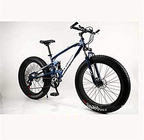 Fat Tyre Bike : Leifeng Tower Lightweight， Fat Tire Mountain Bike Bicycle for Men Women, with Full Suspension MBT Bikes Lightweight High Carbon Steel Frame And Double Disc Brake Inventory clearance
