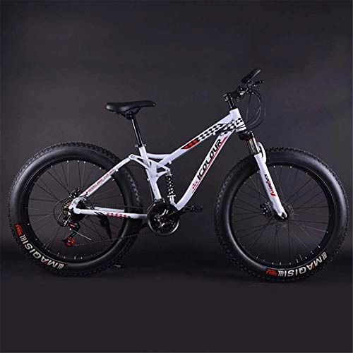 Fat Tyre Bike : Lightweight， Adult Fat Tire Mountain Bike, Beach Snow Bike, Double Disc Brake Cruiser Bikes, Professional Grade Mens Mountain Bicycle 26 Inch Wheels Inventory clearance ( Color : B , Size : 21 speed )