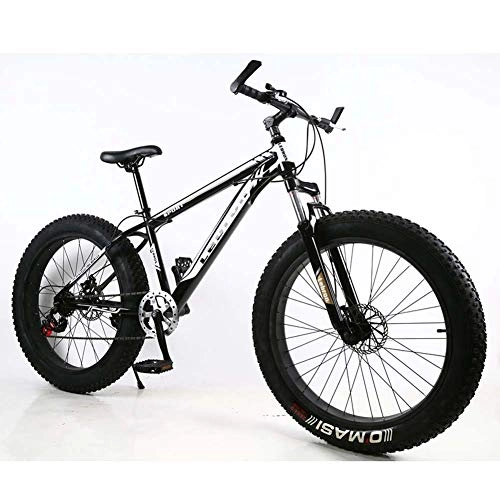 Fat Tyre Bike : LJXiioo Fat Bike 26 Wheel Size And Men Gender Fat Bicycle From Snow Bike, Fashion Mtb 21 Speed Full Suspension Steel Double Disc Brake Mountain Mtb Bicycle, E
