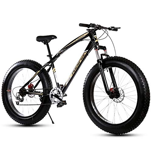 Fat Tyre Bike : LYRWISHJD Mountain Bike, 20 Inch, 27 Speed, with 4.0" Fat Tyres, Snow Bicycles, High Carbon Steel Frame Durable Non-slip Handle 9 Positioning Chainrings (Size : 20 inch, 速度 Speed : 27 Speed)