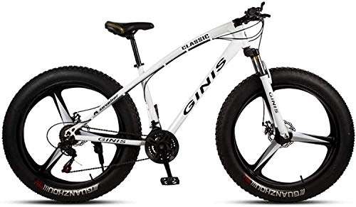 Fat Tyre Bike : MJY Fat Tire Mountain Bike Off-Road Beach Snow Bike 21 / 24 / 27 / 30 Speed Speed Mountain Bike 4.0 Wide Tire Adult Outdoor Riding 6-6, D, 30 Speed