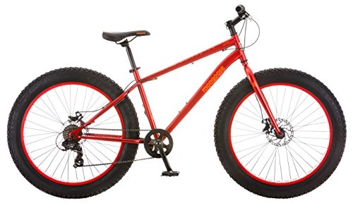 Fat Tyre Bike : Mongoose Aztec Fat Tire Bicycle, Red