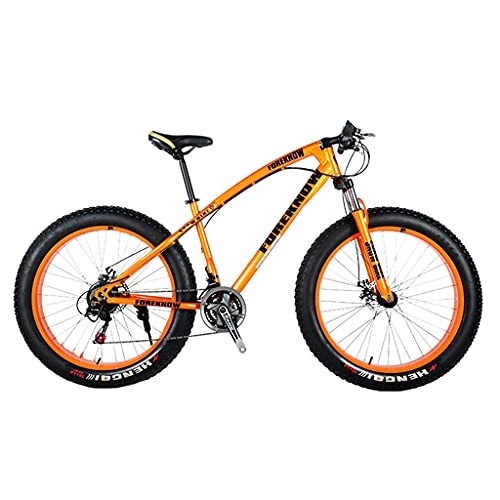 Fat Tyre Bike : Mountain Bike male and female students bicycle variable speed off-road adult super wide tire (24 / 26 inch 21 speed)