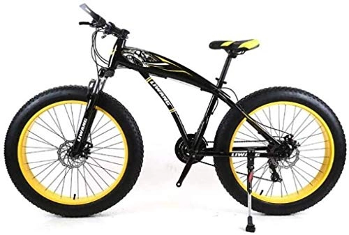 Fat Tyre Bike : Mountain Bike, Mountain Bike, folding Bike Mens Mountain Bike 7 / 21 / 24 / 27 Speeds, 26 Inch Fat Tire Road Bicycle Snow Bike Pedals With Disc Brakes And Suspension Fork ( Color : C , Size : 21 Speed )