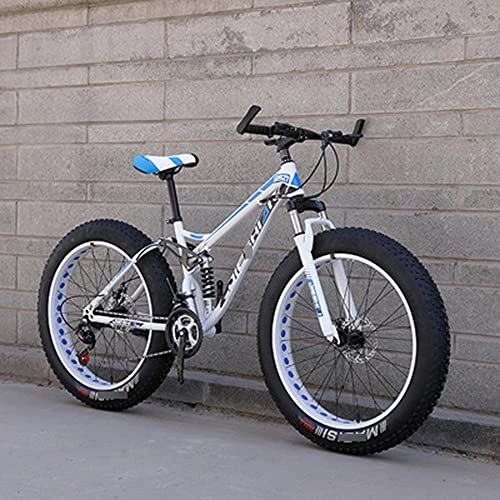 Fat Tyre Bike : Mountain Bikes Cycling Cross Country Off-Road Bicycle Variable Speed Mtb Road Fat Tire Trail Bikes For Men And Women 21 Speed 24 Inch Hollow out