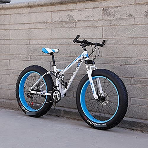 Fat Tyre Bike : Mountain Bikes Cycling Cross Country Off-Road Bicycle Variable Speed Mtb Road Fat Tire Trail Bikes For Men And Women 21 Speed 26 Inch