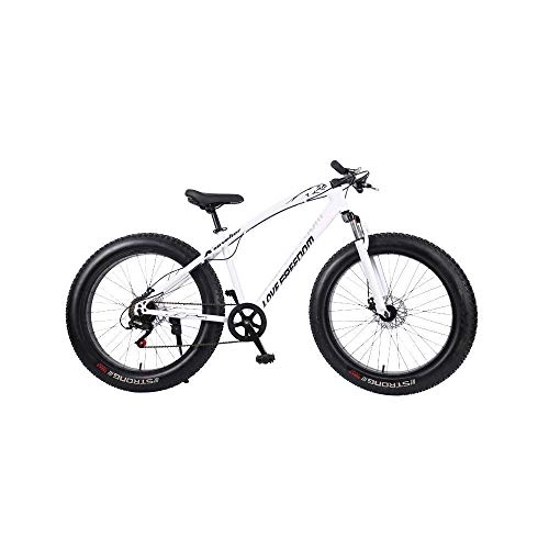 Fat Tyre Bike : Outdoor sports Fat Bike cross country mountain bike 26 inch 24 speed beach snow mountain 4.0 big tires adult outdoor riding