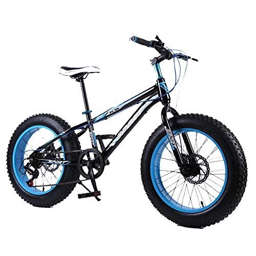 Fat Tyre Bike : PYROJEWEL Outdoor sports Fat bike, 20 inch 7 speed variable speed snow beach offroad bicycle men's outdoor riding Outdoor sports (Color : C)