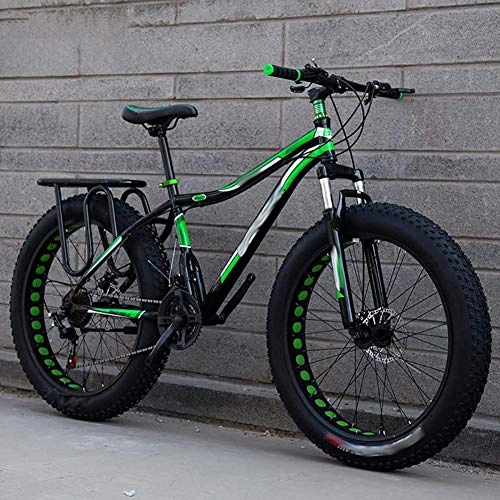Fat Tyre Bike : QinnLiuu Bike 24 / 26 Inch Outroad Mountain Bike Small Portable Bicycle Adult Student Mountain Bike with 7 / 21 / 24 / 27 Speed Dual Disc Brakes, 4, 24 inchi 27 Speed