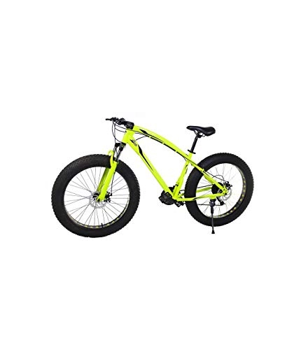 Fat Tyre Bike : Riscko Fat Bike, Mountain bike BEP-011 21 gears 26'' wheels (Yellow Fluor)