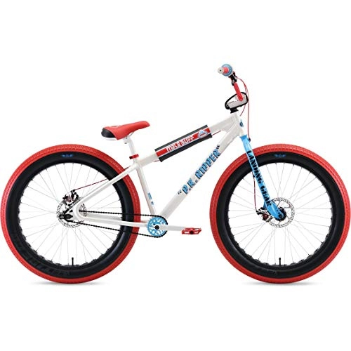 Fat Tyre Bike : SE Mike Buff Fat Ripper 26" Complete BMX - Red / White / Blue