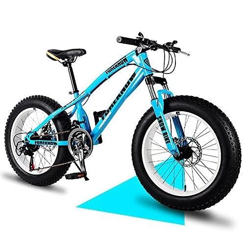 Fat Tyre Bike : SHANJ Men's and Women's Fat Tire Mountain Bikes, Adult Full Suspension Beach Snow MTB Bicycle, 20 / 24 / 26 Inche, 21-30 Speeds, Disc Brakes