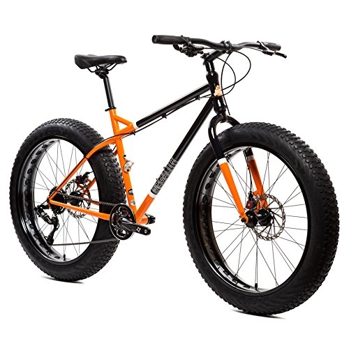 Fat Tyre Bike : State Bicycle Co Offroad Division, Megalith Fat Bike, Blue / Orange, 8 Speed