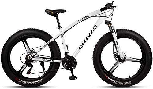 Fat Tyre Bike : SXXYTCWL Mountain Bike Off-Road Beach Snow Bike 21 / 24 / 27 / 30 Speed Speed Mountain Bike 4.0 Wide Tire Adult Outdoor Riding 6-6, D, 30 Speed jianyou (Color : D, Size : 30 Speed)