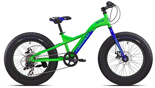 Fat Tyre Bike : Torpado Bike Fat Bike Big Boy 20"Steel 6V Neon Green (Fat) / Bicycle Fat Bike Big Boy 20" Steel 6V Green Neon (Fat)