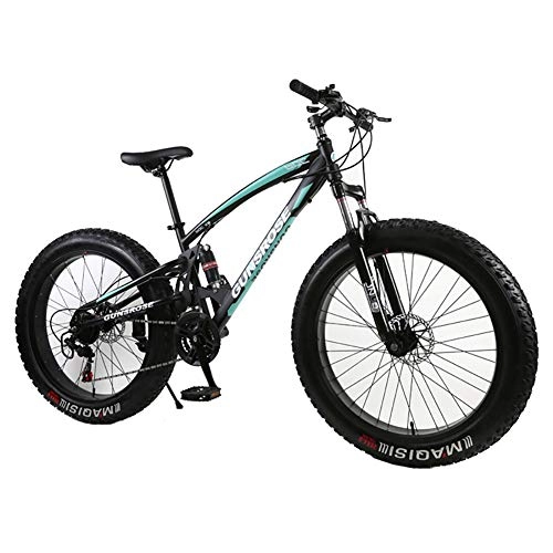 Fat Tyre Bike : XIAOFEI 4.0 Fat Bike Mountain Bike Double Disc Brake Beach Bicycle Snow Bike Light High Carbon Steel 24 / 26 Inch Mountain Bicycle, Adapt To Many Different Road Conditions, Bronze, 24