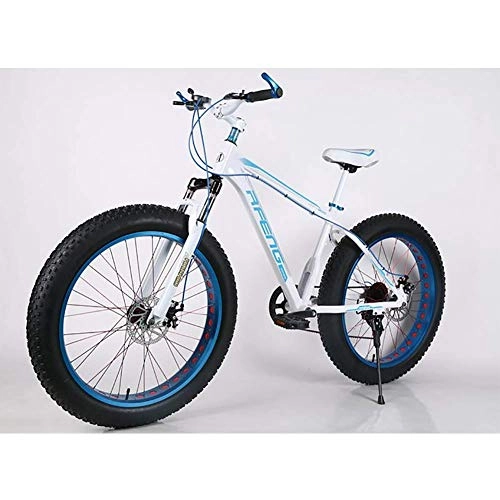 Fat Tyre Bike : XIAOFEI Bicycle 21 Speed Mountain Bike 26 Inch 4.0 Fat Tire Snow Bike Double Disc Shock Absorbing Bicycle, A6