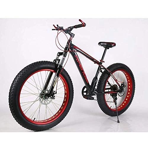 Fat Tyre Bike : XIAOFEI Bicycle 21 Speed Mountain Bike 26 Inch 4.0 Fat Tire Snow Bike Double Disc Shock Absorbing Bicycle, A7