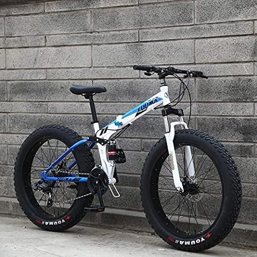 Fat Tyre Bike : YANGHONG-Sport mountain bike- Mountain Bikes, 20Inch Fat Tire Hardtail Men's Mountain Bike, Dual Suspension Frame and Suspension Fork All Terrain Mountain Bicycle Adult, Red, 21 Speed OUZHZDZXC-1