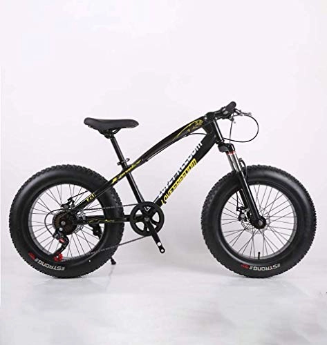 Fat Tyre Bike : ZTBXQ Fitness Sports Outdoors Fat Tire Adult Mountain Bike High-Carbon Steel Frame Cruiser Bikes Beach Snowmobile Bicycle Double Disc Brake 20 Inch Wheels