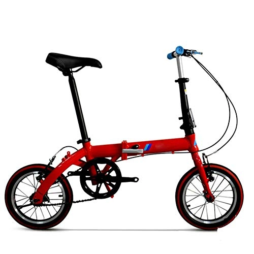 Folding Bike : 14 Inch Folding Bicycle, Essential for Home Travel, City Bicycle, Adult Children Bicycle, Quality Assurance