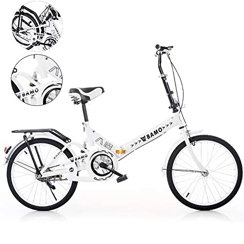 Folding Bike : 16''20''Folding Bicycle Adult Male And Female Ultra-light Portable Shock-absorbing Student Foldable Bike, With Assembly Tool And Bell