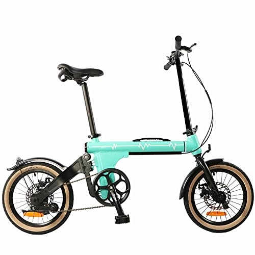 Folding Bike : 16inch Mini Folding Bike, Mountain Bike, for Commuting Subway Portable Bicycle for Kids Children Adults, A