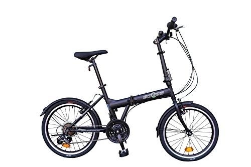 Folding Bike : 20" Folding City Bicycle Bike 21SP SHIMANO gears - 20F03BL
