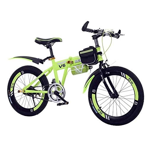 Folding Bike : 20 Inch child Outdoor Bike, Variable Speed Folding Bicycle, Student Suspension Mountain Bike for Park Travel Outdoor Leisure Bicycle