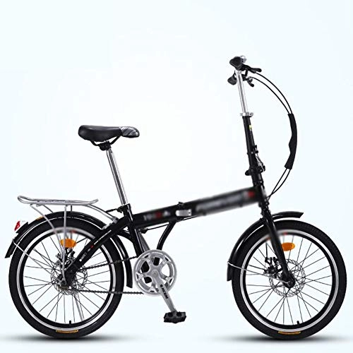Folding Bike : 20 Inch Foldable Bicycle Folding City Bike Folding Exercise Bike Lightweight and Portable, Single-Speed, 149CM Body