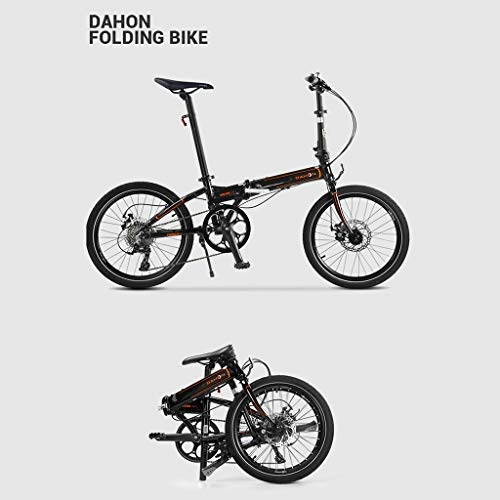 Folding Bike : 20 Inch Folding Bike Aluminum Alloy Disc Brake Version P8 Speed Ultra Light Folding Bike