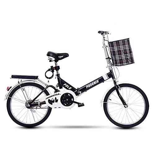 Folding Bike : 20 Inch Folding Bike， Mini Lightweight City Foldable Bicycle Compact Suspension Bike for Adult Men And Women Teens Student Office Worker Urban Environment