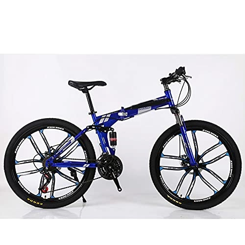 Folding Bike : 24" 26" Lightweight Alloy Folding City Bike Bicycle, Comfortable Mobile Portable Compact Lightweight Great Suspension Folding Bike for Men Women - Students and Urban Commuters / C / 24inch