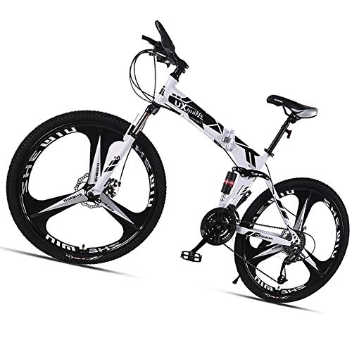 Folding Bike : 24 Inch Lightweight Mini Folding Mountain Bike Small Portable Durable Premium Quality Bicycle Road Bike City Bike For Adult Male Female Student Multicolor Optional ( Color : Black , Size : 26 inch )