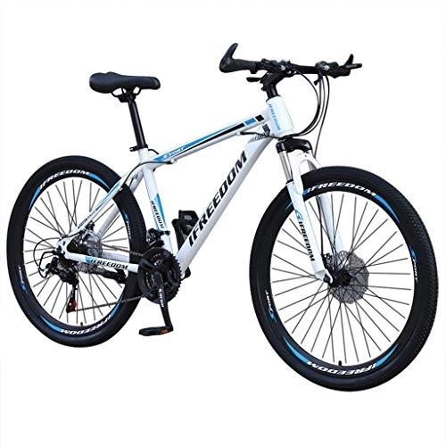 Folding Bike : 26 Inch 21-speed Mountain Bike Bicycle, Lightweight Alloy Folding Bicycle, Small Portable ​​City Variable Speed Cross-country Bike for Adults, Men Women Ladies Teens (Blue)