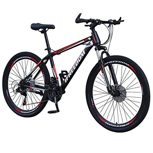 Folding Bike : 26 Inch 21-speed Mountain Bike Bicycle, Lightweight Alloy Folding Bicycle, Small Portable ​​City Variable Speed Cross-country Bike for Adults, Men Women Ladies Teens (Red)