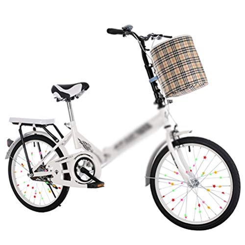 Folding Bike : ADOSB Folding Bicycle - Creative Folding Bicycle Bicycle Unisex Folding Bicycle Lightweight And Durable