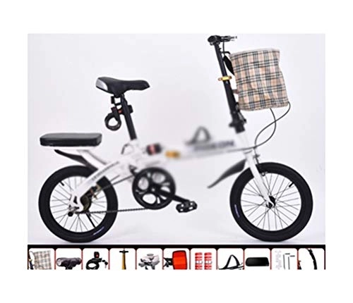 Folding Bike : ADOSB Folding Bicycle - Creative Personality Folding Bicycle Shock Absorption Ultra Light Portable Exquisite And Durable Folding Bicycle