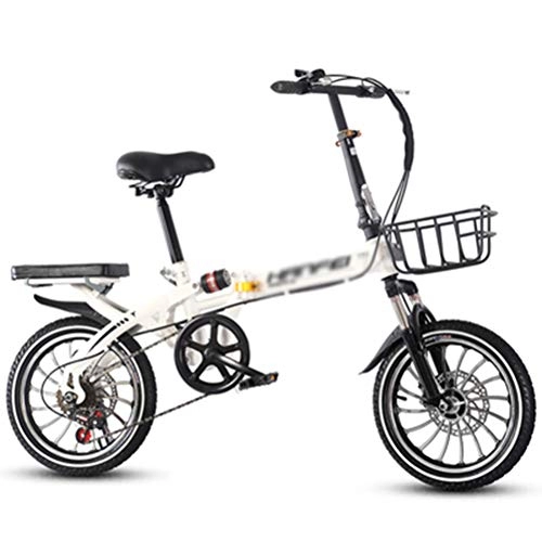 Folding Bike : ADOSB Folding Bicycle - Home Fashion Folding Bicycle Personality Shock Absorption Ultra Light Portable Exquisite And Durable Folding Bicycle