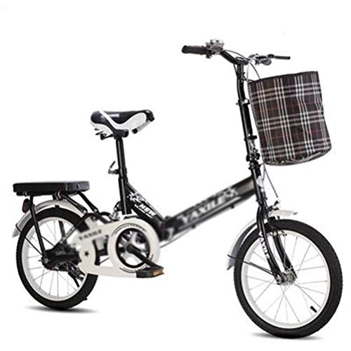 Folding Bike : ADOSB Folding Bicycle - Household Durable Folding Bicycle Personality Shock Absorption Ultra Light Portable Exquisite And Durable Folding Bicycle