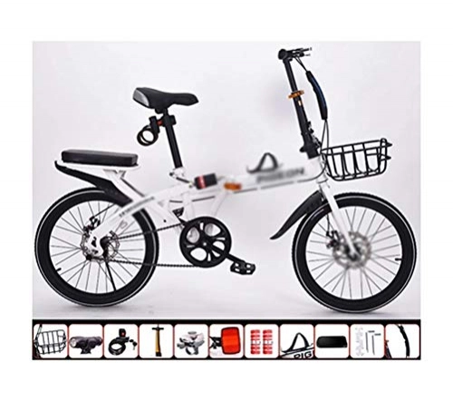 Folding Bike : ADOSB Folding Bicycle - Simple And Stylish Personality Folding Bicycle Shock Absorption Ultra Light Portable Exquisite And Durable Folding Bicycle