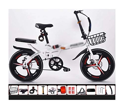 Folding Bike : ADOSB Folding Bicycle - Simple Creative Folding Bicycle Shock Absorption Ultra Light Portable Exquisite And Durable Folding Bicycle