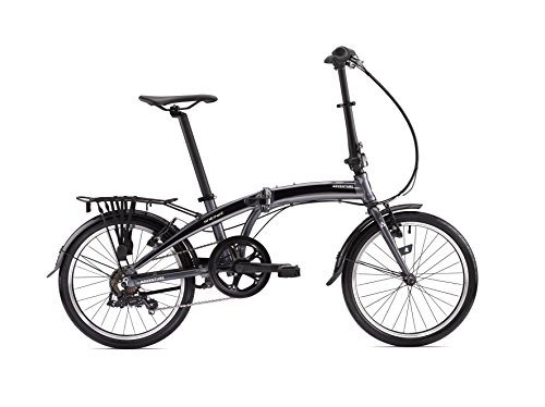 Folding Bike : Adventure Unisex's Snicket Folding Bike, Black, 20-Inch
