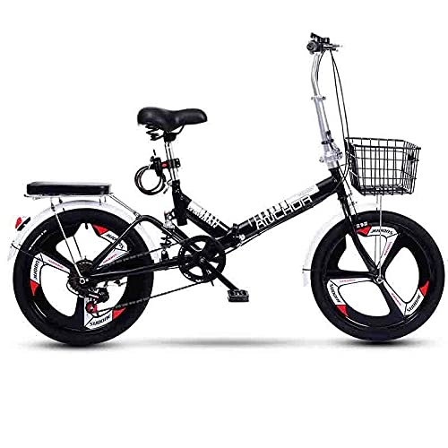 Folding Bike : Agoinz 140 Cm Body Folding Bicycle, Variable Speed And Integrated Shock Absorber, Flying Drive, High Strength 20 Inch Steel Wheel, Easy To Fold