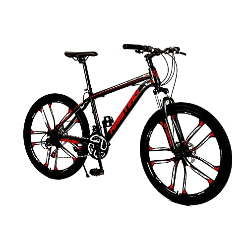 Folding Bike : Agoinz Adult Ten-wheel Folding Bicycle, Comfortable Folding Bicycle 173 Cm, With 30-speed Gearbox System, Easy To Travel And Carry, Red